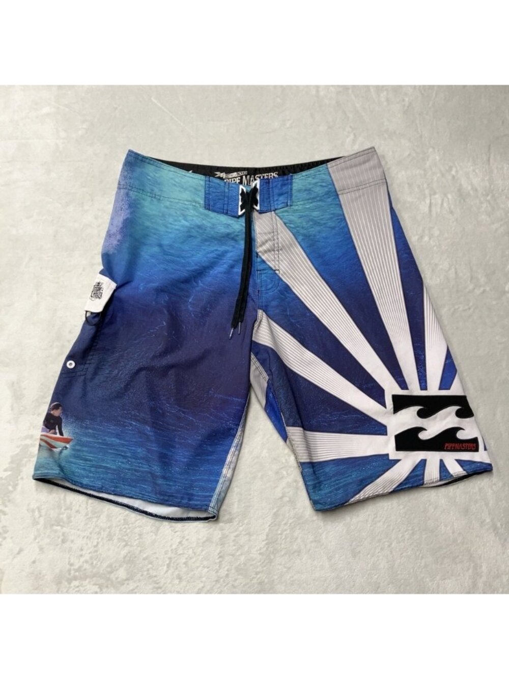 RARE Billabong Andy Irons Rising Sun‎ 2011 Pipe Masters Board Shorts Mens 34x11